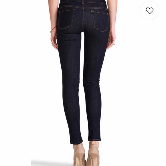 J Brand Dark Wash Starless Skinny Mid Rise Cropped Denim, size 29 - Picture 3 of 11